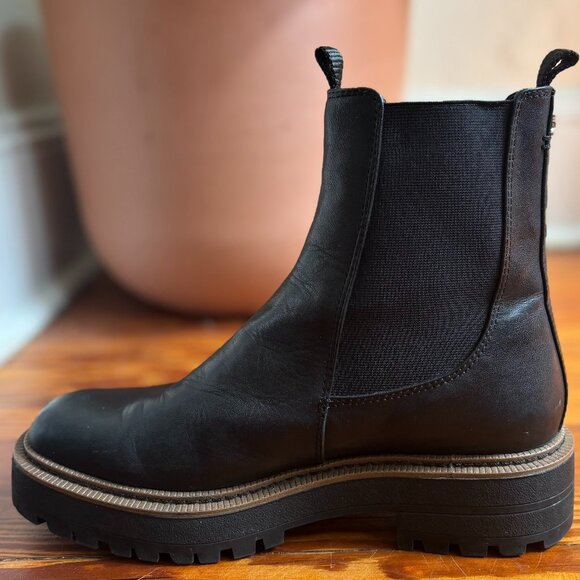 Sam Edelman Laguna Chelsea Boots in Black Leather, Size 8.5 - Picture 9 of 12